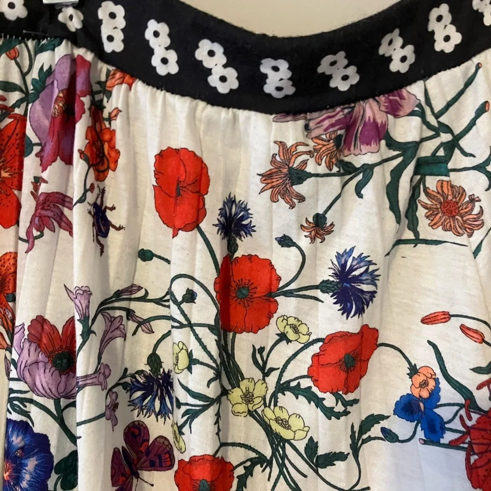 Vibrant Floral A-Line‎ Skirt
